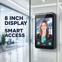 Terminal de Reconocimiento Facial de 8 Pulgadas, Sistema de Control de Acceso, Cámara Infrarroja Dinámica Amplia de 2MP con WiFi, Grado IP65
