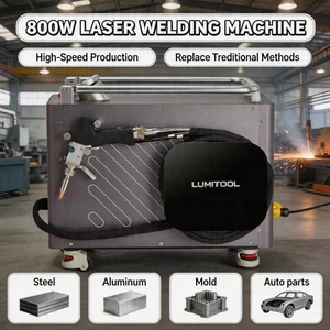 เครื่องเชื่อมเลเซอร์แบบจุด 800W ระบบระบายความร้อนด้วยอากาศ นวัตกรรมใหม่ ระบบควบคุมคู่ ประหยัดพลังงาน รุ่นโปร ทำงานต่อเนื่อง - Product Image 1