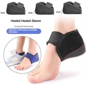 Semelles intérieures en <span class=keywords><strong>silicone</strong></span> augmentant la hauteur avec coussinets de talon en gel soutien de la voûte plantaire coussin de massage des pieds chaussettes confortables et invisibles - Product Image 3