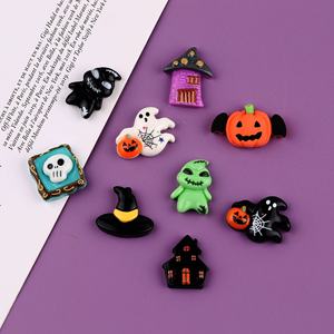 Venta al por mayor Eco-Friendly DIY Halloween Resina Artesanía <span class=keywords><strong>Vampiro</strong></span> Fantasma Calabaza Accesorios Pequeña Horquilla Headwear Ring - Product Image 4