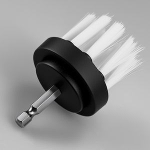 DB009 Brosse de nettoyage pour perceuse à tige hexagonale en nylon souple de qualité supérieure, à poils droits, non-abrasive, robuste, pour l'intérieur des voitures - Product Image 3