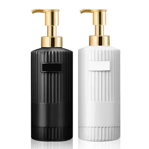 Высококачественная Роскошная бутылка для шампуня для черных и белых волос объемом 500 мл и бутылка для кондиционера по хорошей цене