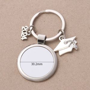 Metal <b>Blank</b> Keychain Customizable Sublimation <b>Blank</b> Keyring Pendant Heat Transfer Key Chain Handmade Gift for Graduates Key <b>Ring</b> - Product Image 6