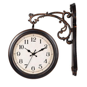 Chất lượng cao nhựa thời trang phổ biến pháp phong cách <span class=keywords><strong>double</strong></span> sided Đồng hồ treo tường - Product Image 2