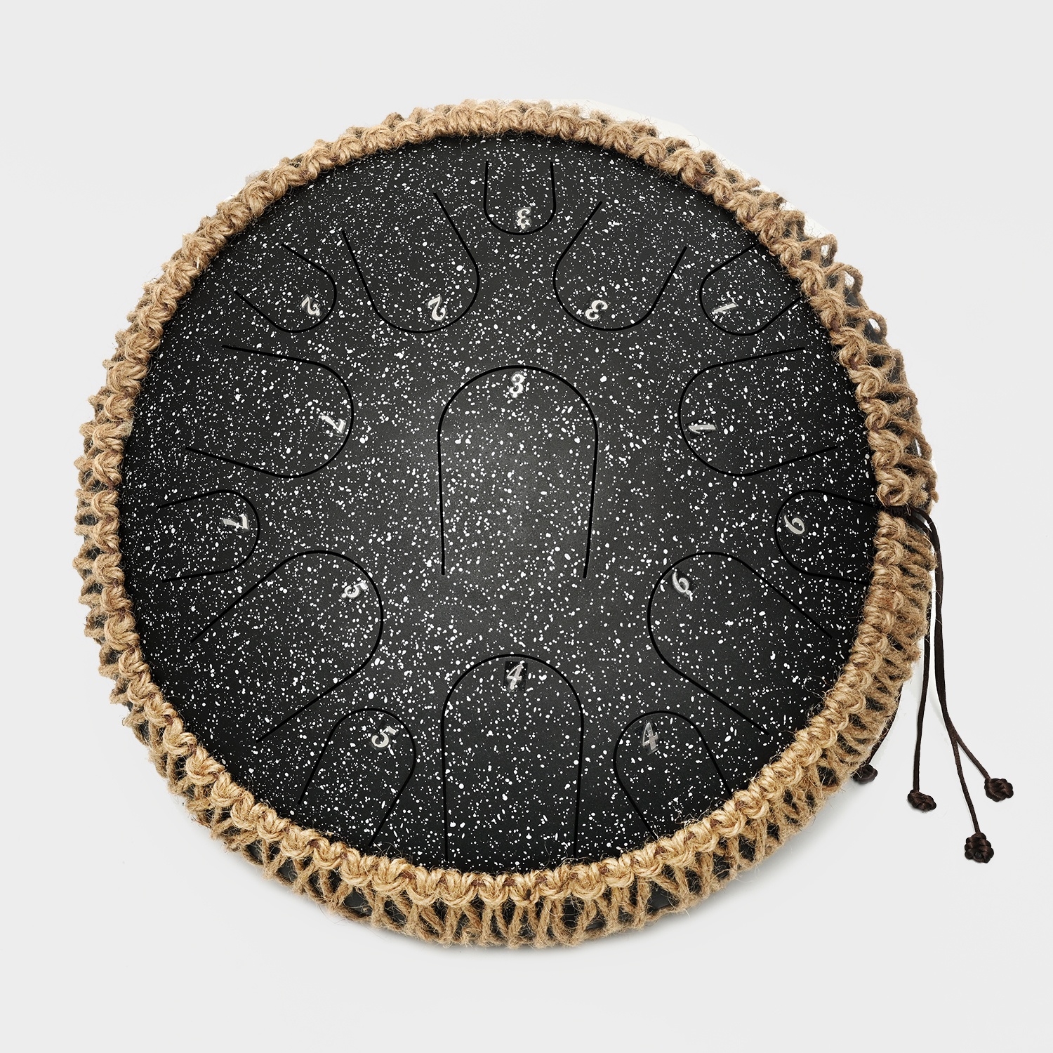 SUCCESS 13 Inch 15 Note Lotus Drum Steel Tongue Drum Percussion Musical Instrument With Drumsticks