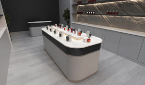 Vitrine de parfum de marque personnalisée avec éclairage LED centre commercial présentoir de peinture pour magasins de beauté et comptoir - Product Image 2