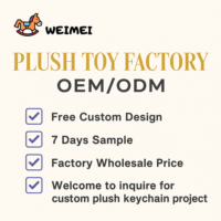 Porte-clés en peluche personnalisés OEM ODM, porte-clés en peluche avec logo personnalisé, jouets en peluche doux, porte-clés en peluche pour cadeau promotionnel