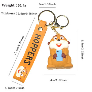 Porte-clés Poupée Transformable Beaver Plan d'Explosion, Pendentif Amusant et Mignon pour Voiture, Sac à Dos, Couple, B157 Beaver - Product Image 5