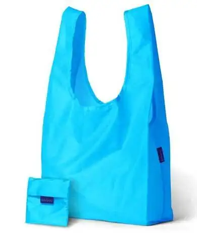 Grocery Bags cute Ripstop Waterproof Machine Washable Eco-Friendly standard reusable nylon foldable shopping bag in pouch