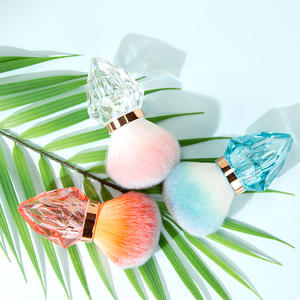 Pinceau à blush en poudre de diamant de luxe <span class=keywords><strong>avec</strong></span> logo personnalisé, pinceau de maquillage multicolores, outil de beauté pour cadeau et utilisation promotionnelle - Product Image 6