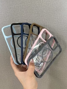 New sọc kép màu TPU + PC 2-in-1 Chất liệu trường hợp điện thoại nút phần cứng trường hợp điện thoại - Product Image 6