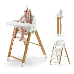 Silla de Alimentación Plegable Fácil de Instalar con Ajuste de un Botón, Silla Alta para Bebé y Hamaca para Niños - Product Image 2