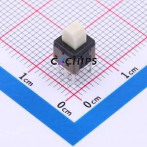 PS-5836DVA-6PN Push Button Switch Through hole Component (THT) Switch No Lock Rectangle Plunger 500mA 24V - Product Image 1