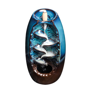 Home <strong>Back</strong> <strong>Flow</strong> <strong>Incense</strong> Holder <strong>Incense</strong> Ash Catcher, Ceramic Waterfall Backflow <strong>Incense</strong> <strong>Burner</strong> - Product Image 2