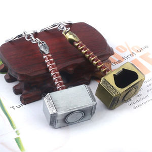 Llavero <span class=keywords><strong>de</strong></span> Metal Barato al por Mayor con Forma <span class=keywords><strong>de</strong></span> Superhéroe, Abrebotellas 3D, Llavero con Martillo <span class=keywords><strong>de</strong></span> <span class=keywords><strong>Thor</strong></span> - Product Image 2