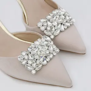 Fashion Removable Alloy Brooch Crystal Rhinestone Premium Decoration Shoe Clip Accessories Lady Shoe
