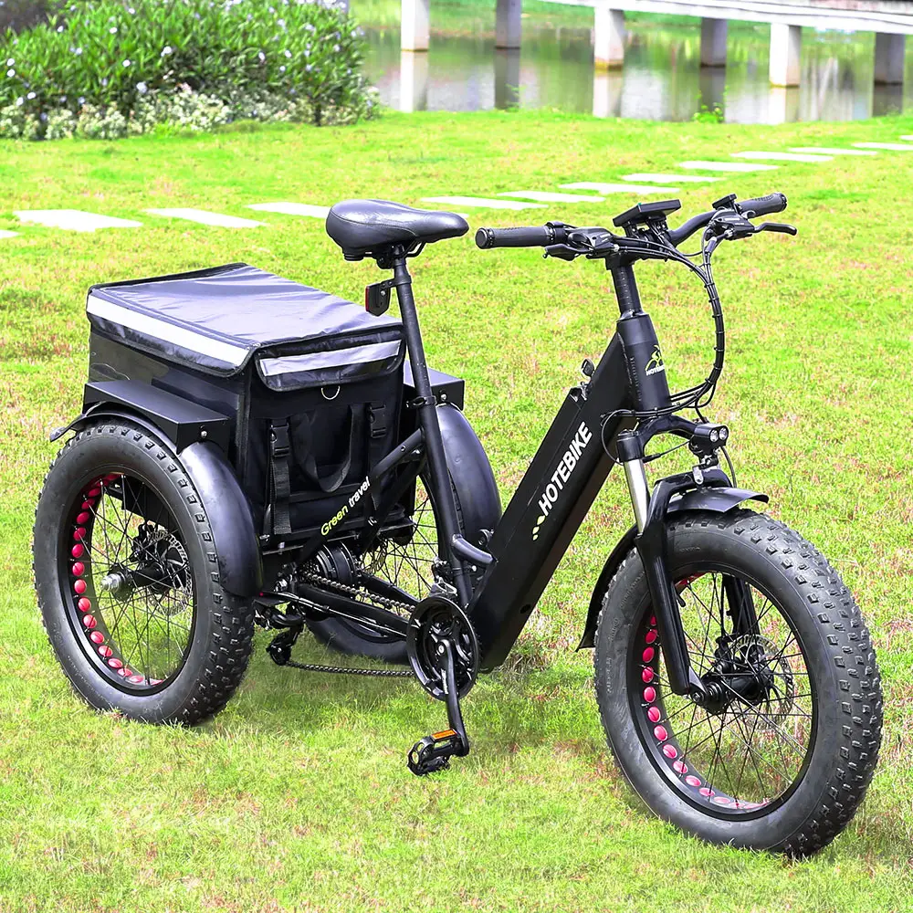 tricycles 3 wheel electric 20*4.0 inch Fat tire electric tricycle car 36V350W rear hub motor 3wheel electric tricycle motorcycle