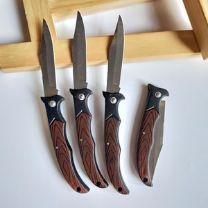 Cuchillo para Frutas de 2 Yuanes, Cuchillo Plegable con Diseño de Madera, Pelador de Frutas, Pelador - Venta al por Mayor Disponible (1 y 2 Yuanes) - Product Image 1