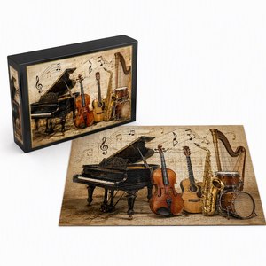 Wholesale Custom Paper Cardboard Brain Game <b>Puzzles</b> 100 500 1000 Pieces Custom Jigsaw <b>Puzzle</b> for Adults Kids - Product Image 2