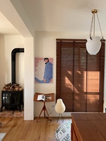 Persianas Venecianas de Madera Maciza de Venta Directa de Fábrica; Instalación sin Perforación; Persianas Enrollables Opacas para Salas de Estar y Oficinas