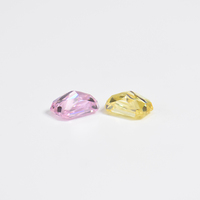 Offre Spéciale cubique Pierres Précieuses Forme Radiant de coupe de glace rose jaune couleur lâche cubique Zircone