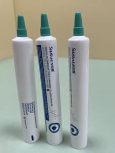 white pharmaceutical-grade <b>plastic</b> squeeze <b>tube</b>, specially designed for medical collagen gel, scar repair gel and skincare ointm - Product Image 3