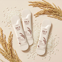 Masque de nuit pour le visage en format voyage, marque privée, à base de riz, collagène et niacinamide, texture crème douce, effet éclatant et raffermissant, 3g