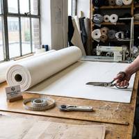 Feutre non tissé blanc en PP, doublure, entoilage, tissu pour literie et textile de maison, couleur et taille personnalisées