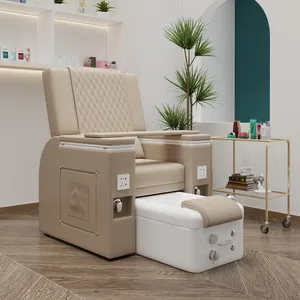 Fully Automatic Massage Manicure Pedicure Chair Thermostatic Surf Function Can Be Customized Leather For Beauty Salon