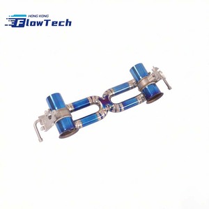 ระบบท่อไอเสียแบบ Catback วาล์วไทเทเนียม พร้อมปลายท่อสีฟ้าไหม้ สำหรับ Ferrari SF90 3.9T V8 - Product Image 1