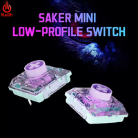 Interrupteur mécanique Kailh Saker Mini à profil bas, course totale ultra-courte, actionnement rapide, pour claviers de jeu minces
