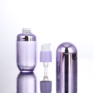 透明フロスト加工 コスメ ピルカプセル型 30ml 1oz 細かいミストスプレーボトル PETGプラスチック ローションポンプ容器 - Product Image 5