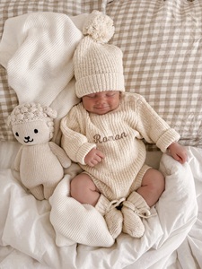 Maglione Unisex del bambino della neonata della ragazza del bambino maglione Kimono tute modello solido tessuto <span class=keywords><strong>a</strong></span> maglia bottone per <span class=keywords><strong>6</strong></span>-9 <span class=keywords><strong>mesi</strong></span> per l'autunno - Product Image 6