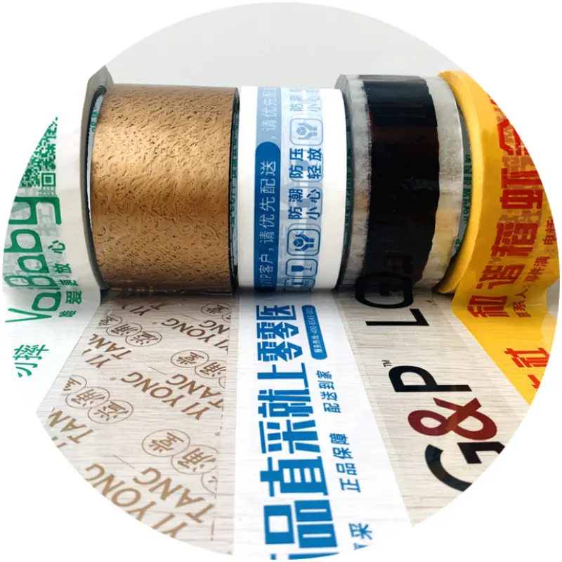 Customized tape bopp free adhesive custom packing tape with logo