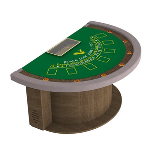 Tables de poker <span class=keywords><strong>Blackjack</strong></span> exclusives semi-circulaires YH 7 places, fabricants de tables de jeu de cartes de <span class=keywords><strong>casino</strong></span> - Product Image 4