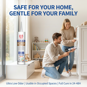 MS-50B กาวซีลแลนท์ปลอดกลิ่น เป็นมิตรต่อสิ่งแวดล้อม VOC ต่ำมาก ปราศจากฟอร์มาลดีไฮด์ ปลอดภัยสำหรับเด็ก เหมาะสำหรับห้องเด็กและโรงเรียนอนุบาล - Product Image 2