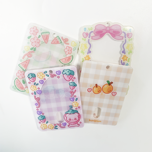 พวงกุญแจอะนิเมะสำหรับใส่การ์ดรูปภาพอะคริลิคตามสั่งพวงกุญแจสำหรับถ่ายรูปขนาดเล็ก - Product Image 6