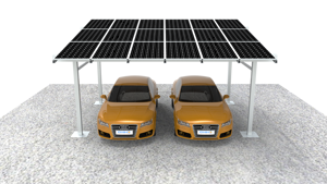 Installation facile abri de voiture solaire Quatre pôles abri de voiture système de montage solaire étanche CARPORT - Product Image 4
