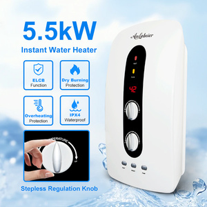 220V 5500W Control de perilla de alta calidad Pantalla Led <span class=keywords><strong>Calentador</strong></span> de agua instantáneo portátil Ducha eléctrica - Product Image 2