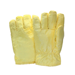 ถุงมือห้องคลีนรูมจุนมู S1252 26 ซม. 500C ทนความร้อน ป้องกันไฟฟ้าสถิต สีเหลืองบริสุทธิ์ สำหรับการผลิตเซมิคอนดักเตอร์ - Product Image 1