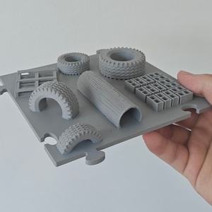 Modèle de balançoire de parc d'attractions à l'échelle 1/24, structure d'escalade miniature en 23 pièces, accessoire pour RC Crawler, décoration de diorama de jardin - Product Image 6