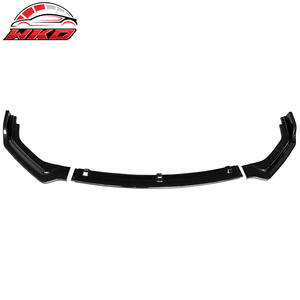 Pour Infiniti Q50 2018-2024, lèvre de pare-chocs avant noir brillant, séparateur de spoiler, PP 3 pièces, kit carrosserie de haute qualité - Product Image 6