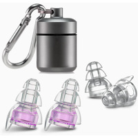 Bouchons d'oreilles réutilisables haute fidélité pour concerts, protection auditive anti-bruit pour musiciens, DJ, fêtes, bars, motos