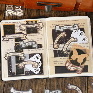 Paquete de 30 Pegatinas Decorativas Vintage con Estampado Metálico, <span class=keywords><strong>Serie</strong></span> Artística Nostálgica, Materiales para Manualidades 6 - Product Image 3