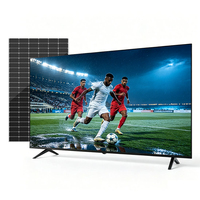 TV Pintar Tenaga Surya OEM ODM SKD CKD DC 32 43 Inch untuk Pasar Timur Tengah Dengan Resolusi 4K Sistem Android WiFi Grosir
