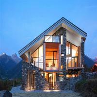 Solution clé en main Villa de luxe préfabriquée en structure légère en acier avec design intérieur gratuit