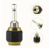 Perceuse électrique 60 mm 1/4'' avec embout magnétique à changement rapide et rallonge à tige hexagonale