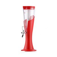 Distributeur de bière LED personnalisé 3L avec cœur de glace - Serveur de boissons en plastique ABS+PET de qualité alimentaire pour jus froids et bière artisanale