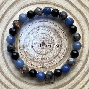Bracelet en pierre naturelle avec perles de verre colorées, aide au sommeil, cristal, petit MOQ professionnel, prêt à expédier (RTS) - Product Image 3