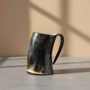 Verre en corne de Viking écologique fabriqué à la main à partir de matériaux naturels Expérience de consommation authentique pour les amateurs d'histoire - Product Image 4